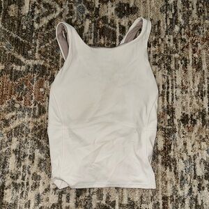 Lululemon high neck white tank